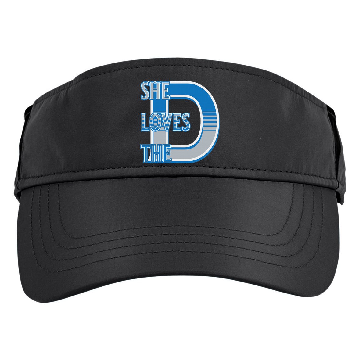 Detroit 313 She Loves The D Adult Drive Performance Visor