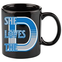 Detroit 313 She Loves The D 11oz C Handle Ceramic Mug