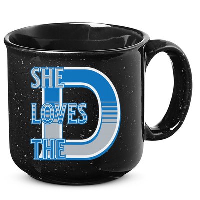 Detroit 313 She Loves The D 15oz Campfire Ceramic Mug