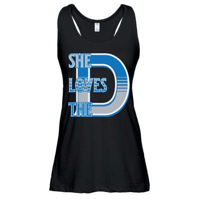 Detroit 313 She Loves The D Ladies Essential Flowy Tank