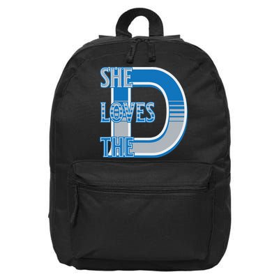 Detroit 313 She Loves The D 16 in Basic Backpack
