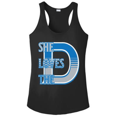 Detroit 313 She Loves The D Ladies PosiCharge Competitor Racerback Tank