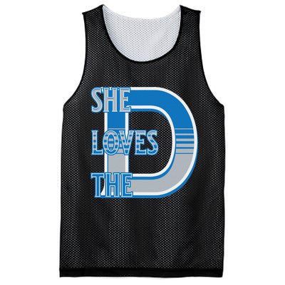 Detroit 313 She Loves The D Mesh Reversible Basketball Jersey Tank