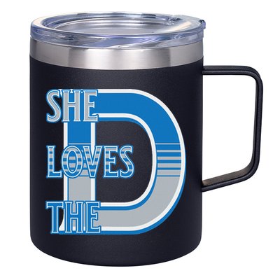 Detroit 313 She Loves The D 12oz Stainless Steel Coffee Mug