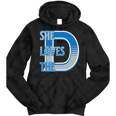 Detroit 313 She Loves The D Tie Dye Hoodie