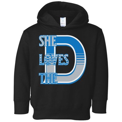 Detroit 313 She Loves The D Toddler Hoodie