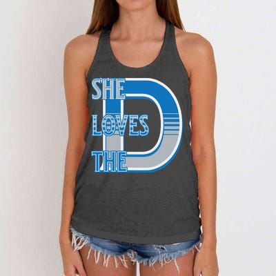 Detroit 313 She Loves The D Women's Knotted Racerback Tank