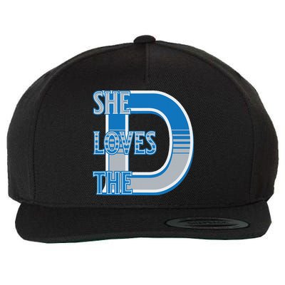 Detroit 313 She Loves The D Wool Snapback Cap
