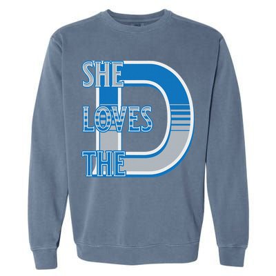 Detroit 313 She Loves The D Garment-Dyed Sweatshirt