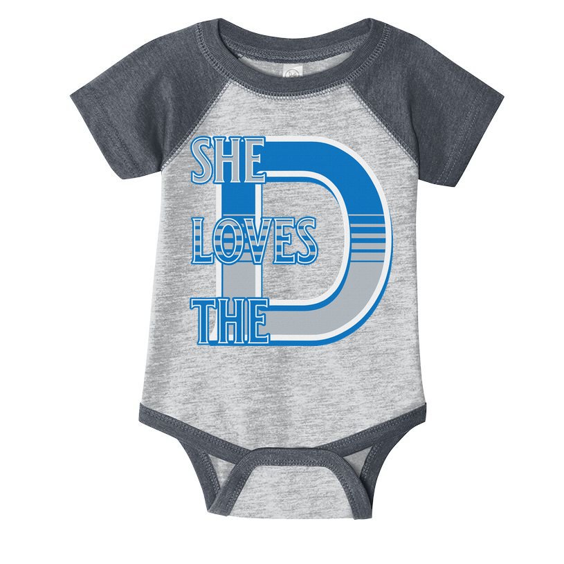 Detroit 313 She Loves The D Infant Baby Jersey Bodysuit