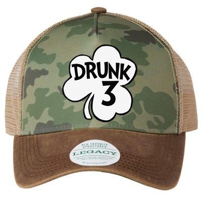 Drunk 3 Saint Patrick's Day Party Group Legacy Tie Dye Trucker Hat
