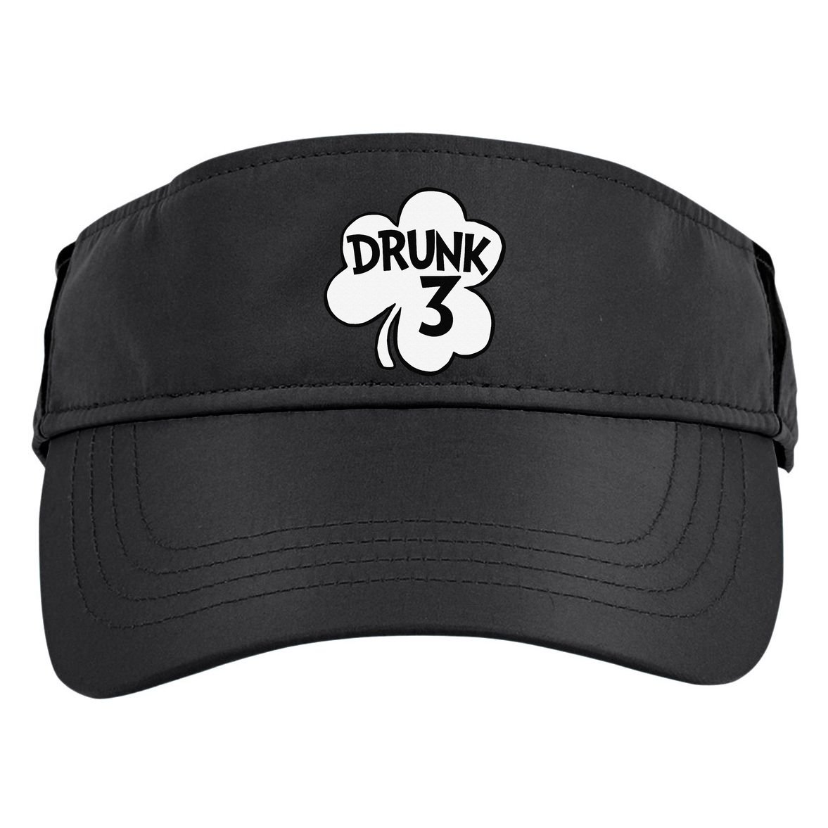 Drunk 3 Saint Patrick's Day Party Group Adult Drive Performance Visor