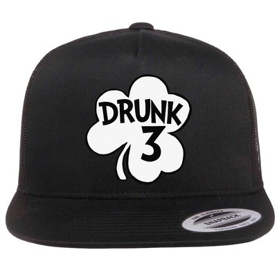Drunk 3 Saint Patrick's Day Party Group Flatbill Hat