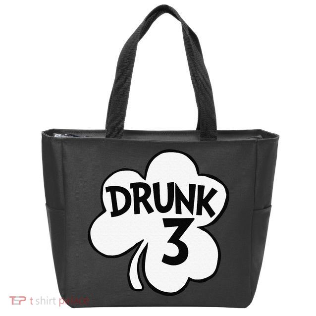 Drunk 3 Saint Patrick's Day Party Group Zip Tote Bag