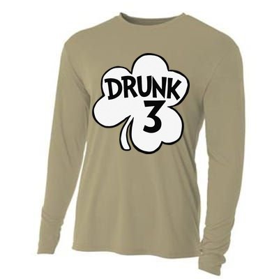 Drunk 3 Saint Patrick's Day Party Group Cooling Performance Long Sleeve Crew