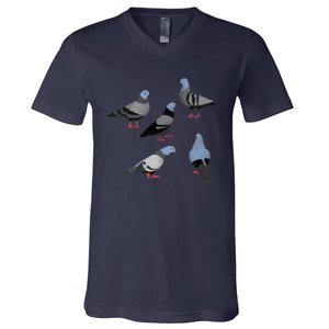 Design 33 The Pigeons V-Neck T-Shirt