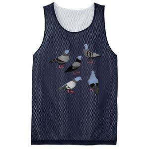 Design 33 The Pigeons Mesh Reversible Basketball Jersey Tank