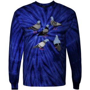 Design 33 The Pigeons Tie-Dye Long Sleeve Shirt