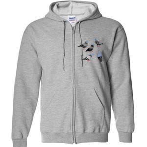 Design 33 The Pigeons Full Zip Hoodie