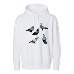 Design 33 The Pigeons Garment-Dyed Fleece Hoodie