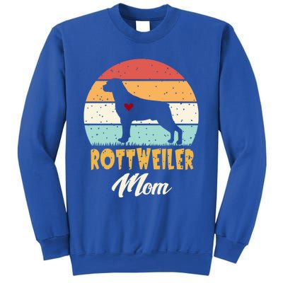 Dogs 365 Vintage Rottweiler Mom Dog Cute Funny Mother Gift Cool Gift Sweatshirt