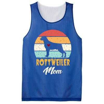 Dogs 365 Vintage Rottweiler Mom Dog Cute Funny Mother Gift Cool Gift Mesh Reversible Basketball Jersey Tank