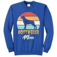 Dogs 365 Vintage Rottweiler Mom Dog Cute Funny Mother Gift Cool Gift Tall Sweatshirt