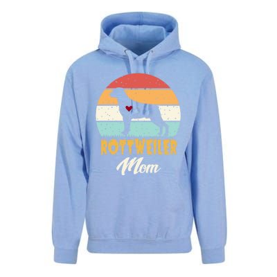 Dogs 365 Vintage Rottweiler Mom Dog Cute Funny Mother Gift Cool Gift Unisex Surf Hoodie