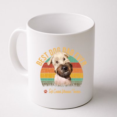 Dogs 365 Vintage Best Soft Coated Wheaten Terrier Dad Ever Gift Coffee Mug