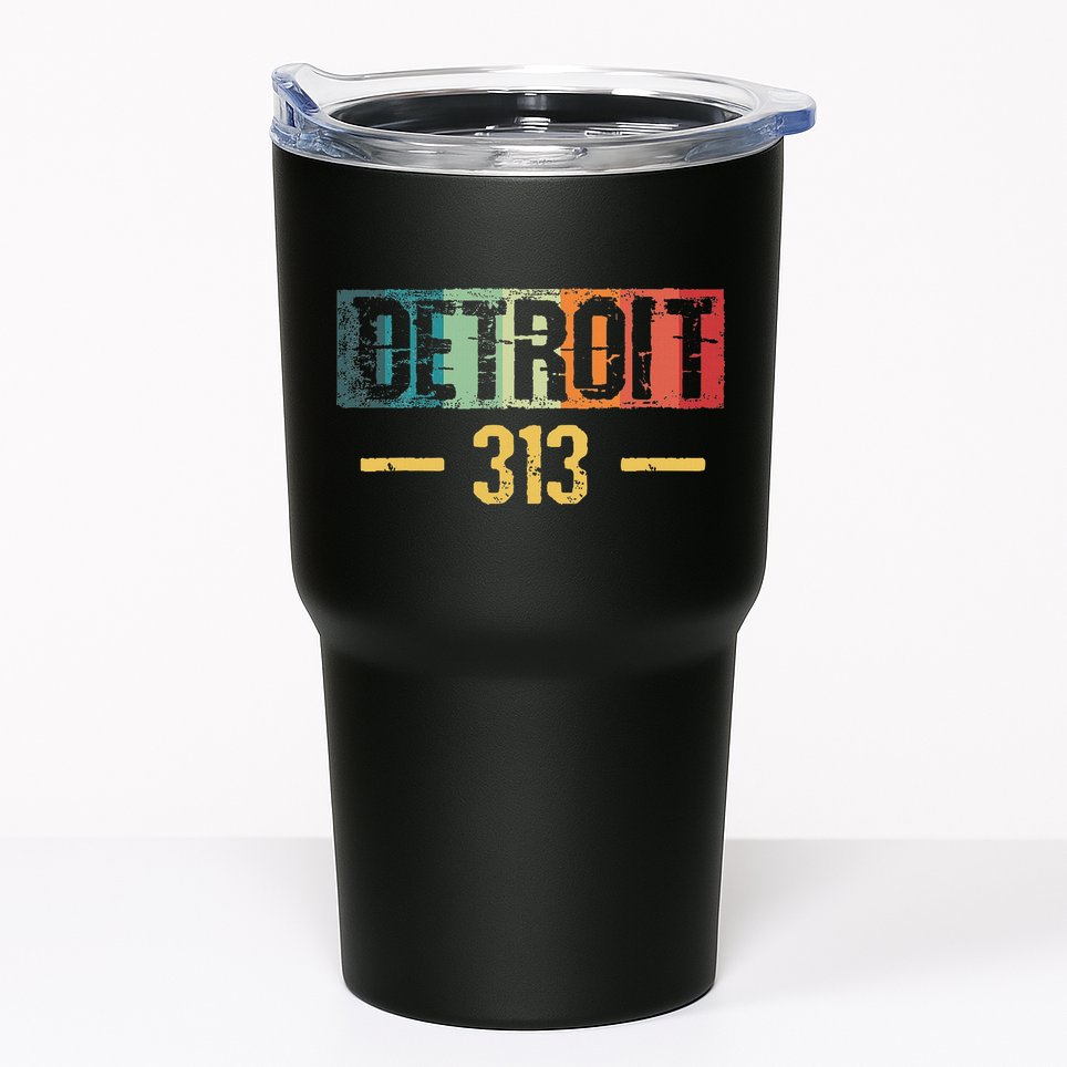 Detroit 313 Vintage Tumbler