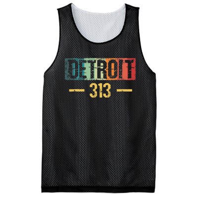 Detroit 313 Vintage Mesh Reversible Basketball Jersey Tank