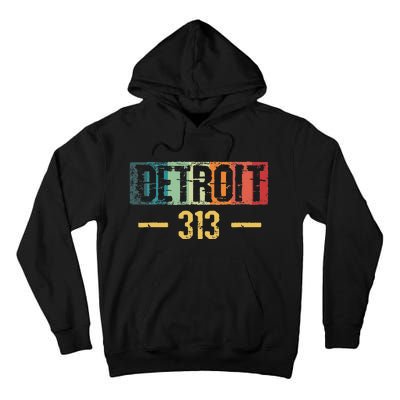 Detroit 313 Vintage Tall Hoodie