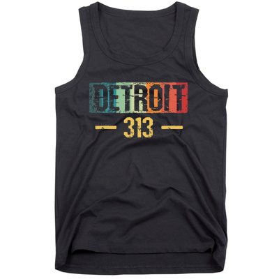 Detroit 313 Vintage Tank Top