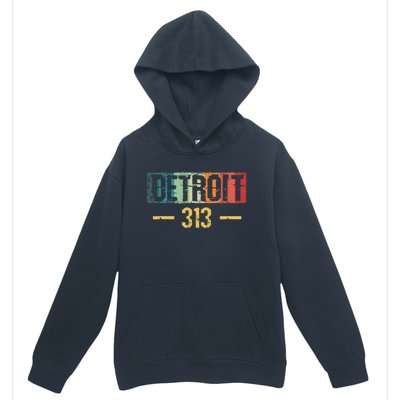 Detroit 313 Vintage Urban Pullover Hoodie