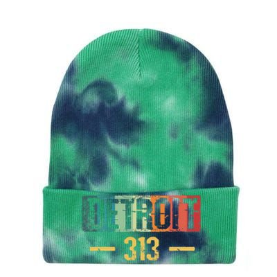 Detroit 313 Vintage Tie Dye 12in Knit Beanie