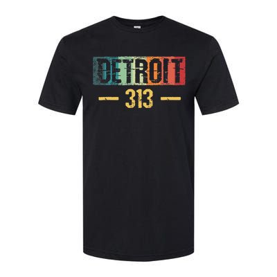 Detroit 313 Vintage Softstyle CVC T-Shirt