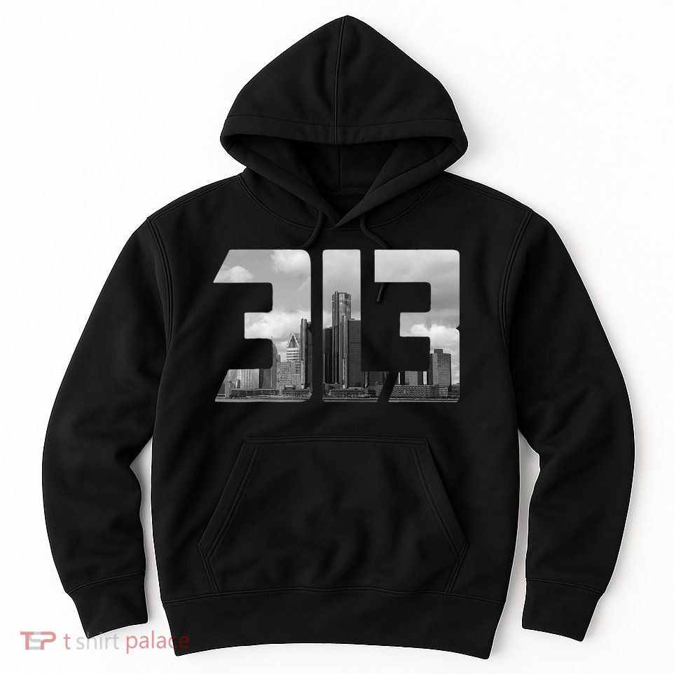 Detroit 313 Vintage Hoodie