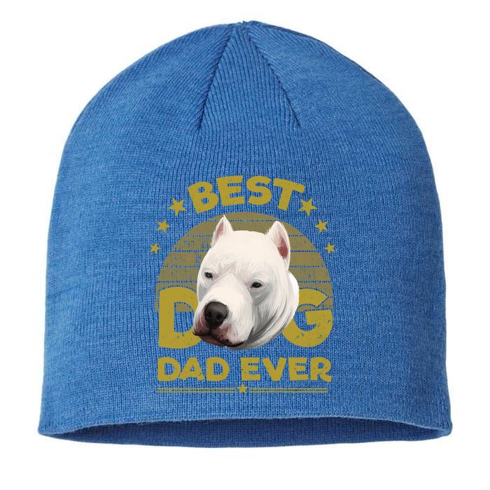 Dogs 365 Vintage Best Dogo Argentino Dad Ever Gift Gift Sustainable Beanie