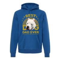 Dogs 365 Vintage Best Dogo Argentino Dad Ever Gift Gift Premium Hoodie