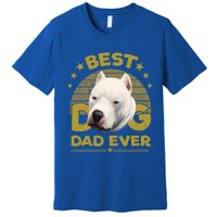 Dogs 365 Vintage Best Dogo Argentino Dad Ever Gift Gift Premium T-Shirt