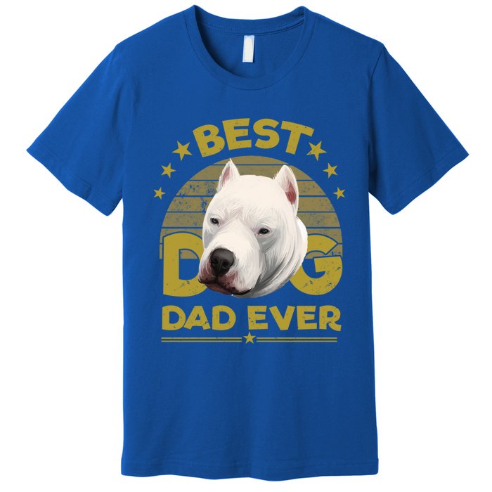 Dogs 365 Vintage Best Dogo Argentino Dad Ever Gift Gift Premium T-Shirt