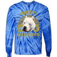 Dogs 365 Vintage Best Dogo Argentino Dad Ever Gift Gift Tie-Dye Long Sleeve Shirt