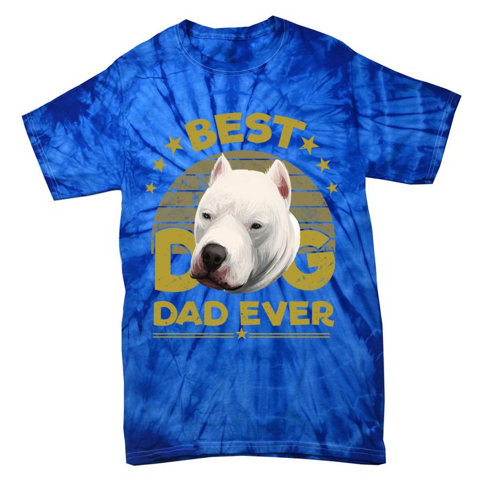 Dogs 365 Vintage Best Dogo Argentino Dad Ever Gift Gift Tie-Dye T-Shirt