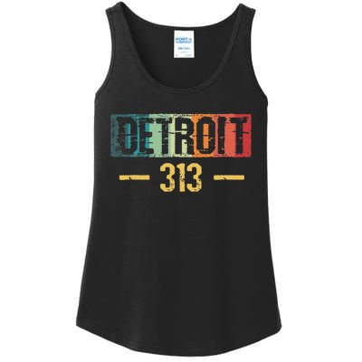 Detroit 313 Vintage Ladies Essential Tank