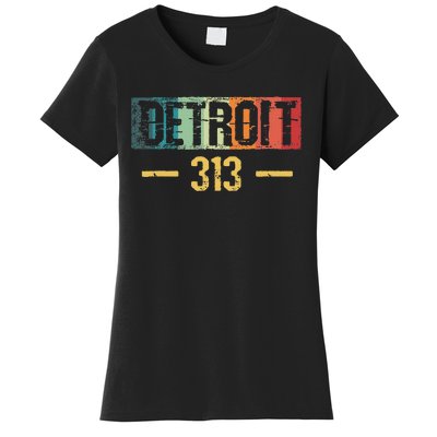 Detroit 313 Vintage Women's T-Shirt