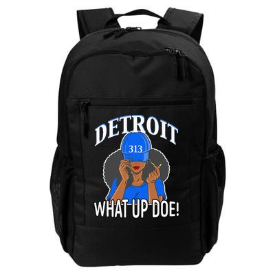Detroit 313 What Up Doe African American Woman Backpack