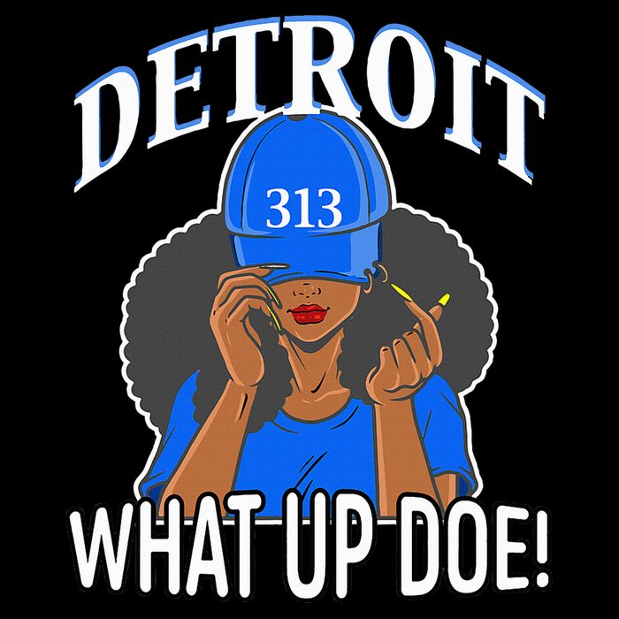 Detroit 313 What Up Doe African American Woman 16 in Basic Backpack