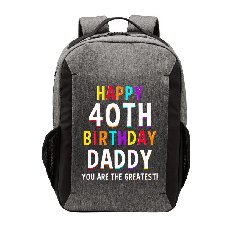Daddy 40th Birthday Happy Birthday Vector Backpack