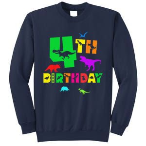 Dinosaur 4th Birthday Dino Im 4 Birthday Sweatshirt