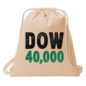 Dow 40000 Finance Investing Stock Trader Investor Dow 40k Drawstring Bag